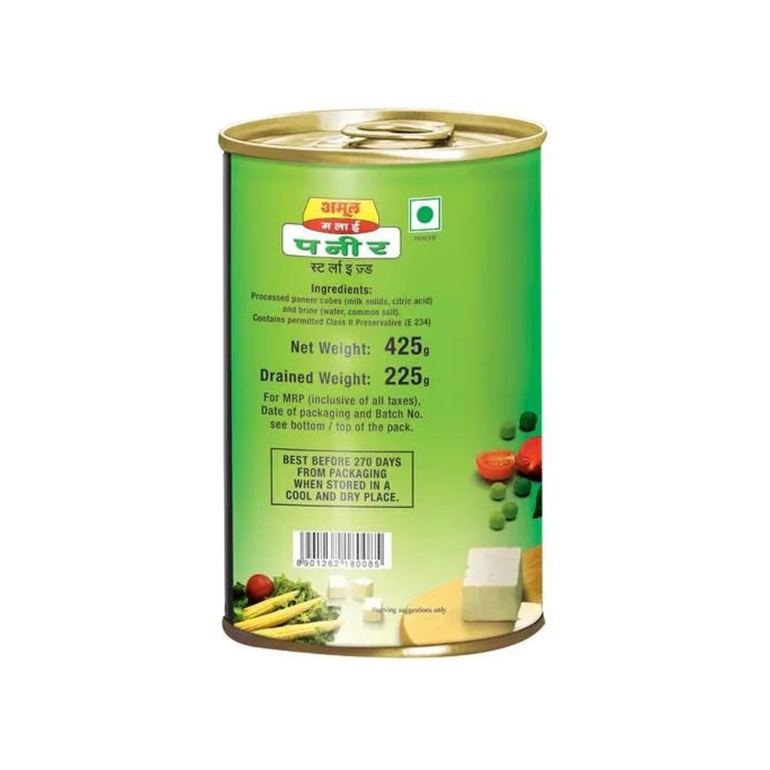 Amul Malai Paneer - Sterlised, 425 g