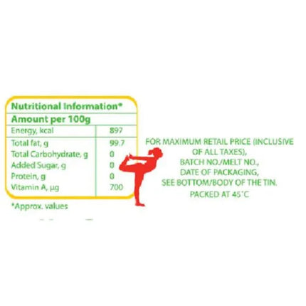 Amul Pure Ghee, 1 L Tin