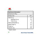 Amul Taaza Homogenised Toned Milk, 200ml