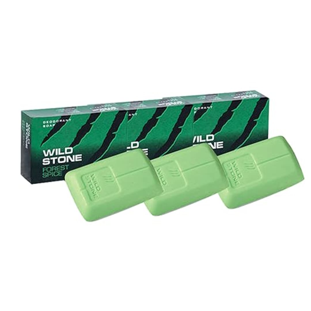 Wild Stone Forest Spice Soap for Men, Pack of 4 (75g each)
