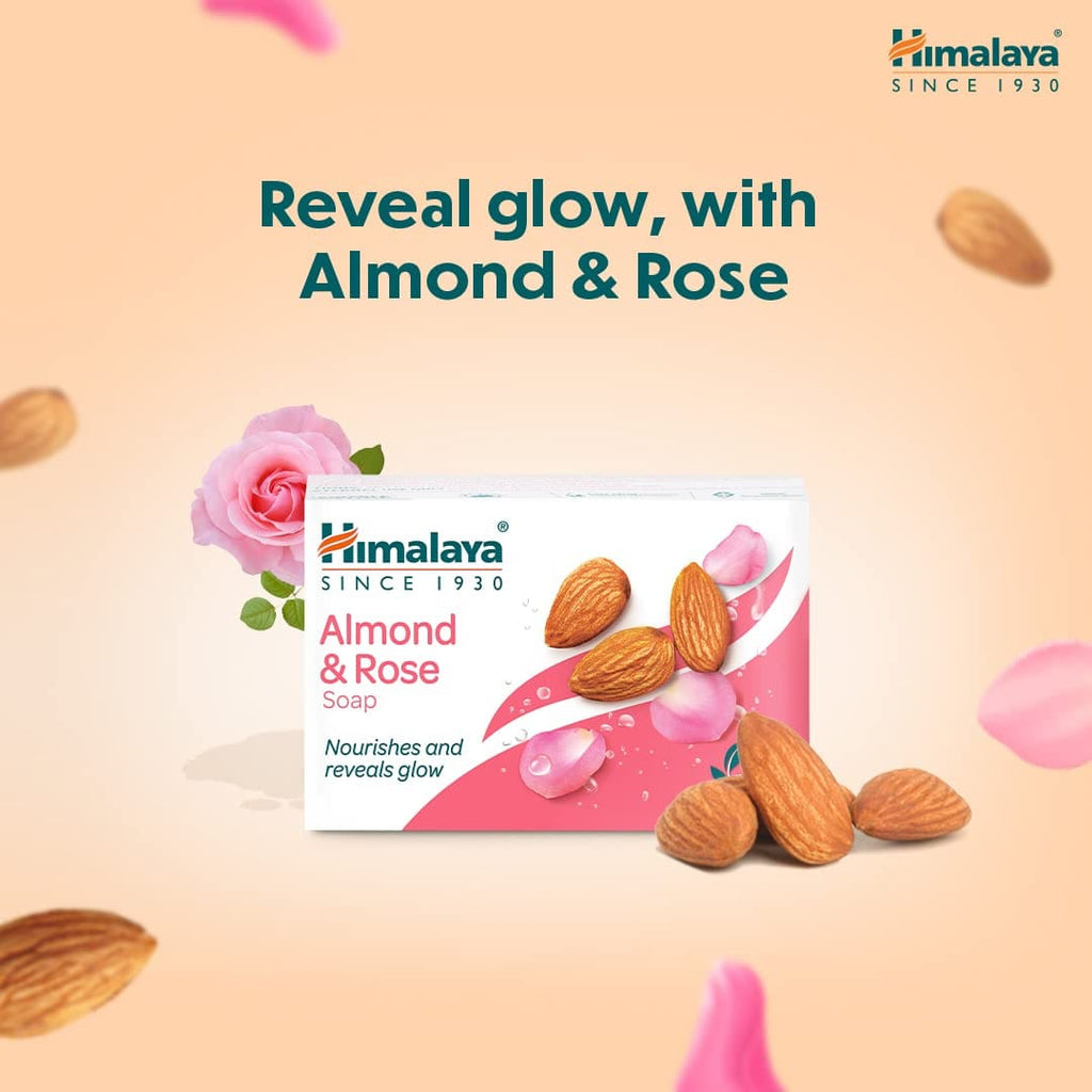 Himalaya Moisturizing Almond and Rose Soap, 125g