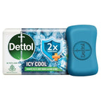 Dettol Icy Cool with 3x Menthol Mega Saver Pack of Bathing Soap Bar (100gm Each), 4 Packs