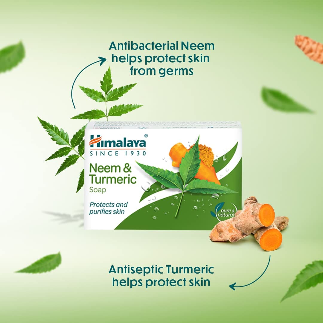 Himalaya Herbals Neem And Turmeric Soap, 125g