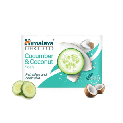Himalaya Herbals Refreshing Cucumber Soap and Coconut Soap, 125g