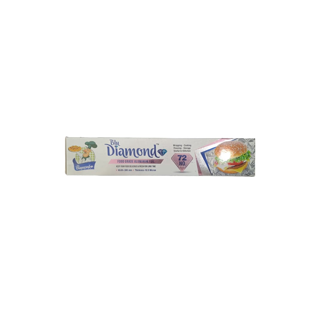 Blu Diamond Food Grade Aluminum  Width-300 mm Thickness- 10.5 Micron