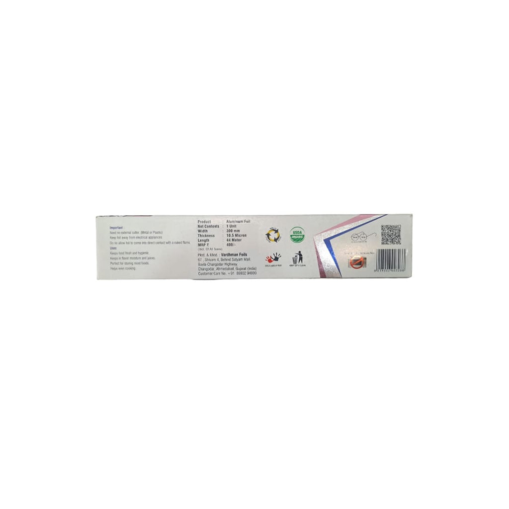 Blu Diamond Food Grade Aluminum  Width-300 mm Thickness- 10.5 Micron