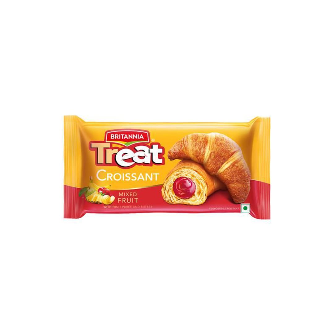 Britannia Treat Croissant - Mixed Fruit, 45gm
