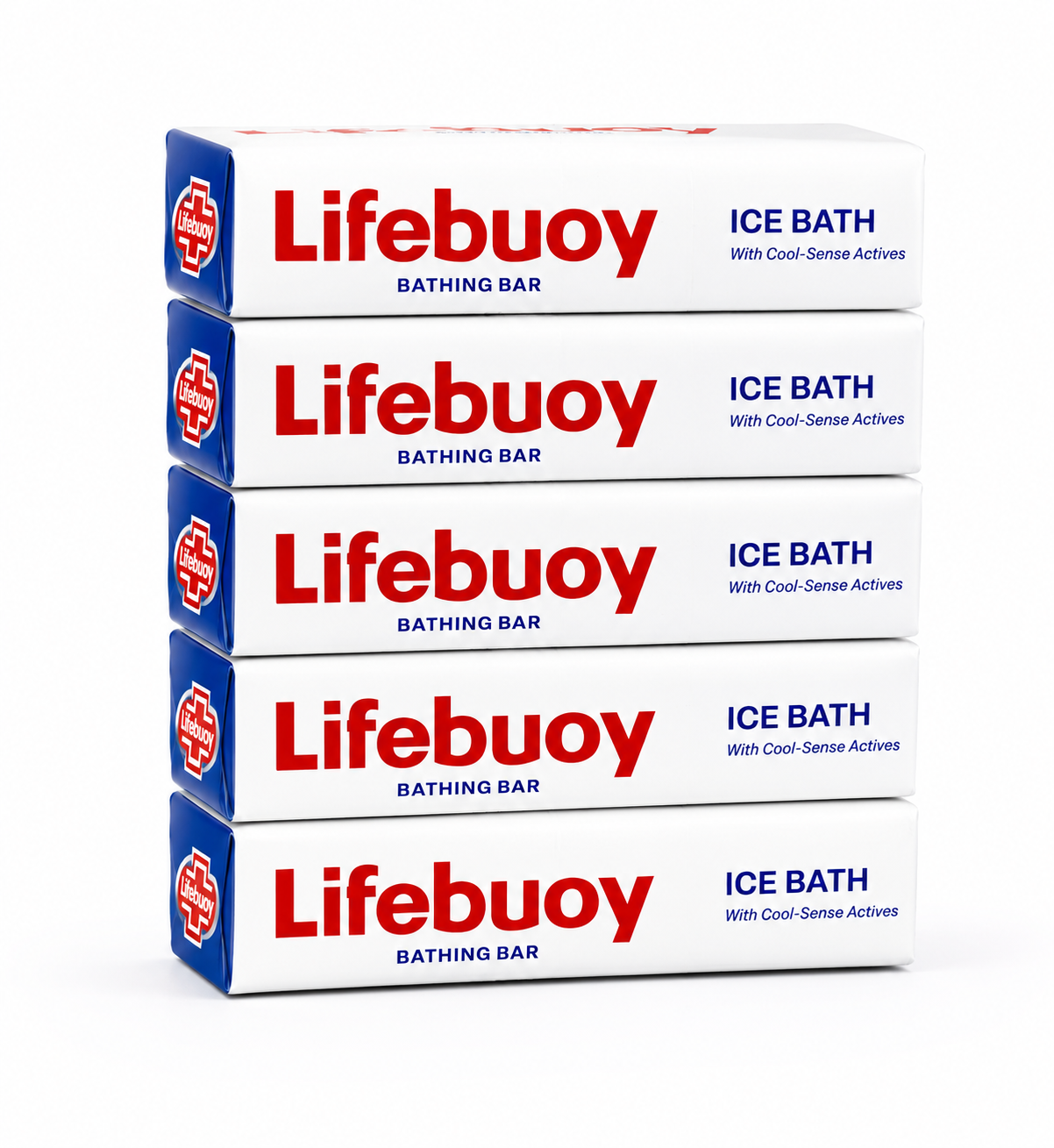 Lifebuoy Ice Bath Soap Bar with Cool Sense Actives, 100g Pack of 5