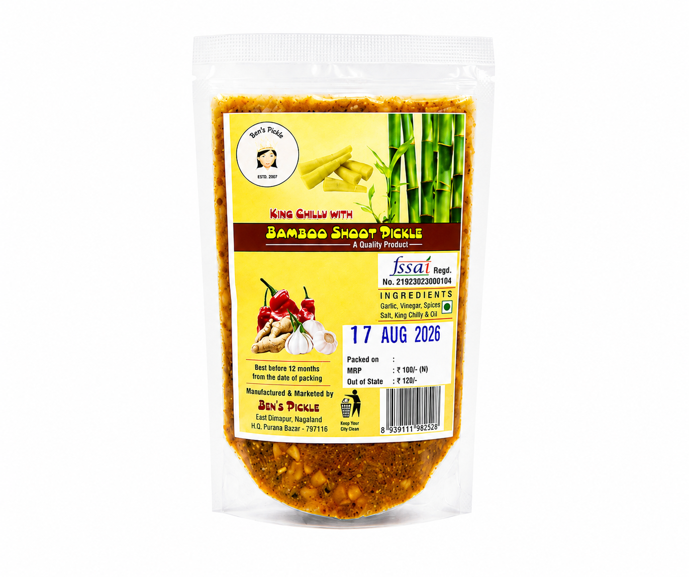 Ben's Pickle, King Chilly with Bamboo Shoot Pickle