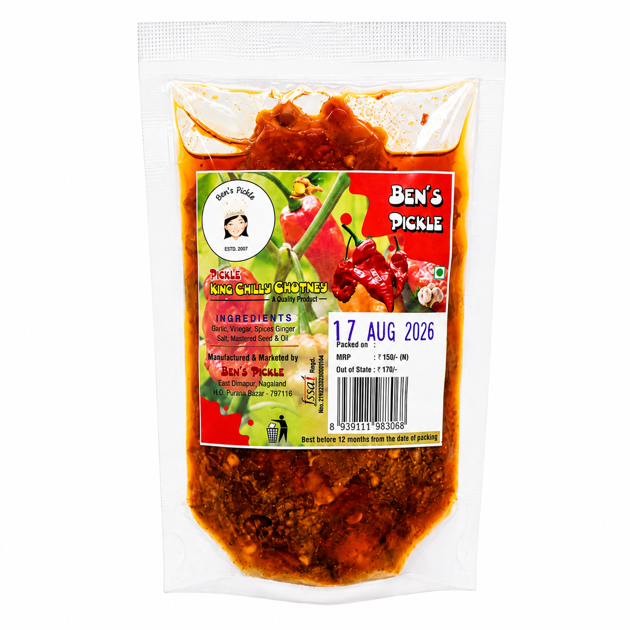 Ben's Pickle, King Chilly Chutney