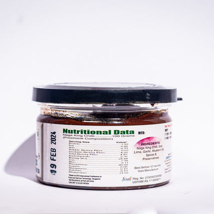 Zonee, Dried Naga King Chilli Pickle Paste, 100g