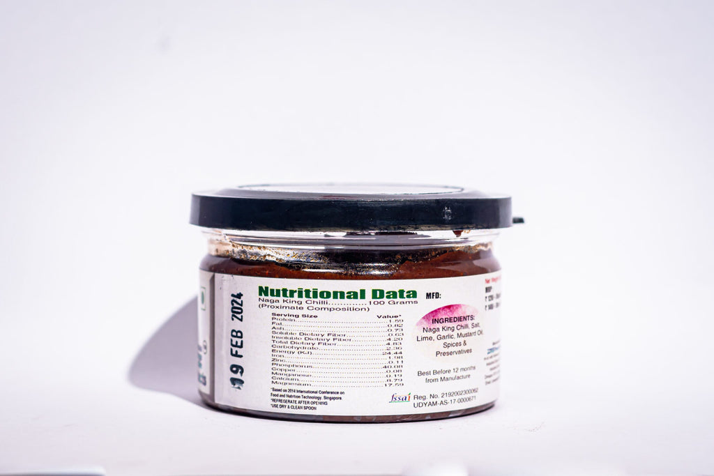 Zonee, Dried Naga King Chilli Pickle Paste, 100g