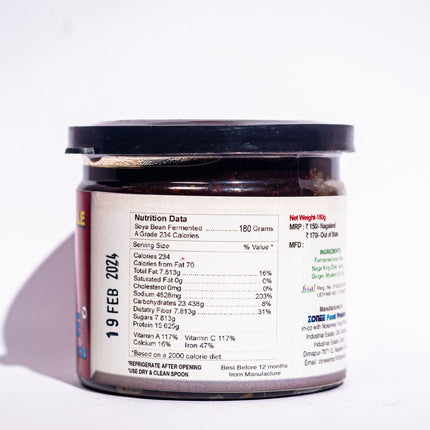 Zonee Fermented Soya Bean Pickle with King Chilli, 180g
