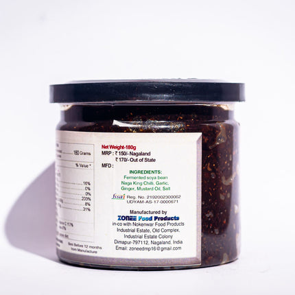 Zonee Fermented Soya Bean Pickle with King Chilli, 180g