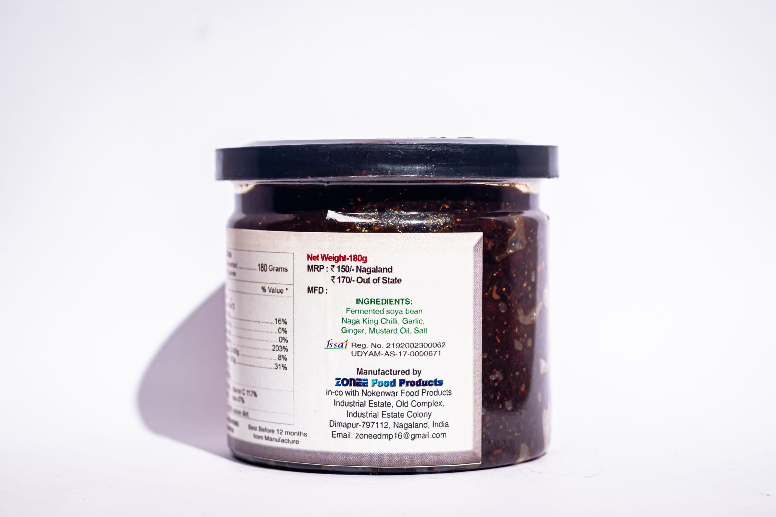Zonee Fermented Soya Bean Pickle with King Chilli, 180g