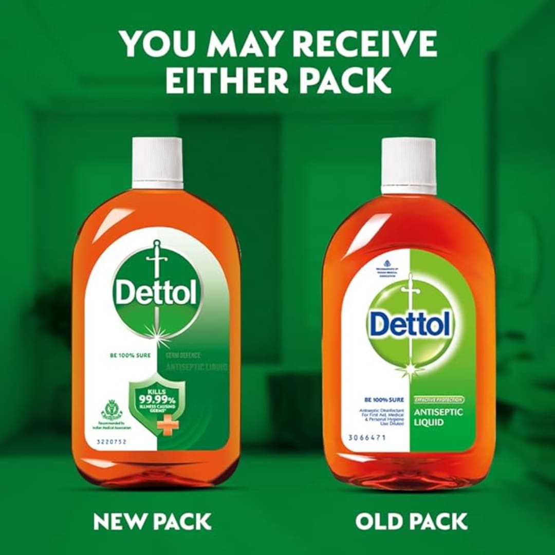 Dettol Antiseptic Liquid for First Aid , Surface Disinfection and Personal Hygiene , 550 ml
