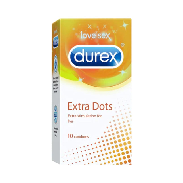 Durex Extra Dots - 10 Condoms.