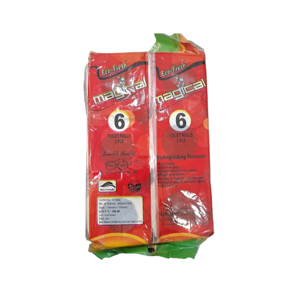 Eco-Fresh Magical Toilet Rolls 2 Ply Pack of 6