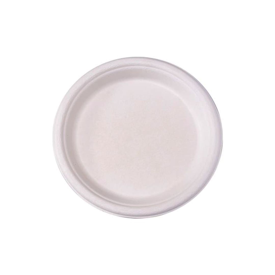 Ekopak Disposable Plates – 25 pcs per pack | Round, Plain, 11 inch