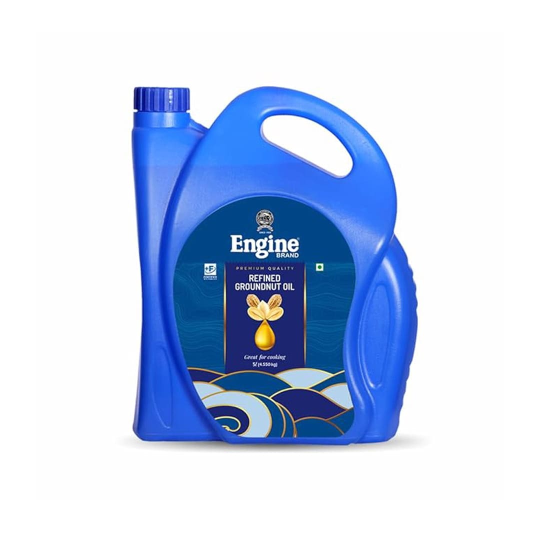 Engine Brand Refined Peanut (Groundnut) Oil - 5 Litre Jar