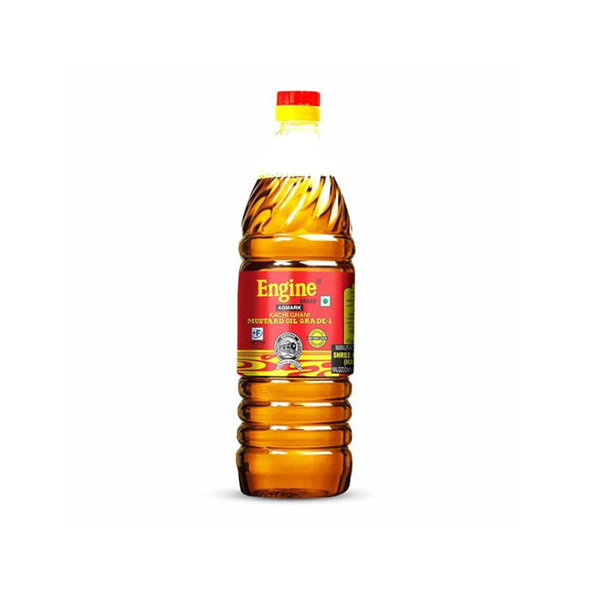 Engine Kachi Ghani Mustard Oil Pet Bottle- 1 Litre