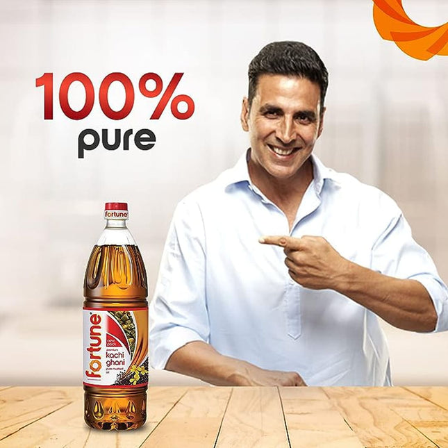 Fortune Premium Kachi Ghani Pure Mustard Oil, 1L