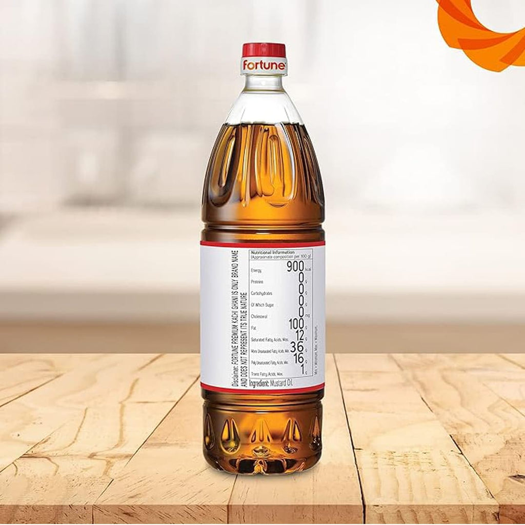 Fortune Premium Kachi Ghani Pure Mustard Oil, 1L