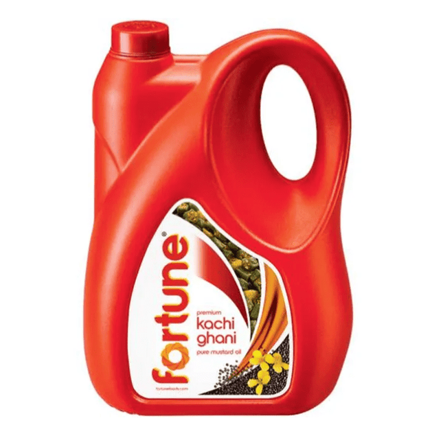 Fortune Premium Kachi Ghani Pure Mustard Oil, 5 Litre Jar