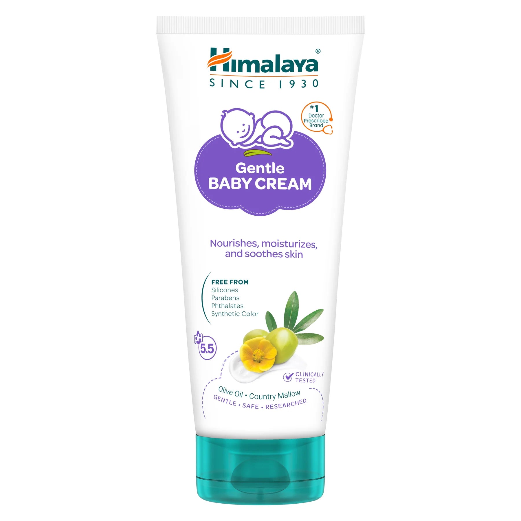 Himalaya Gentle Baby Cream (Olive Oil, Country Mallow),  200ml