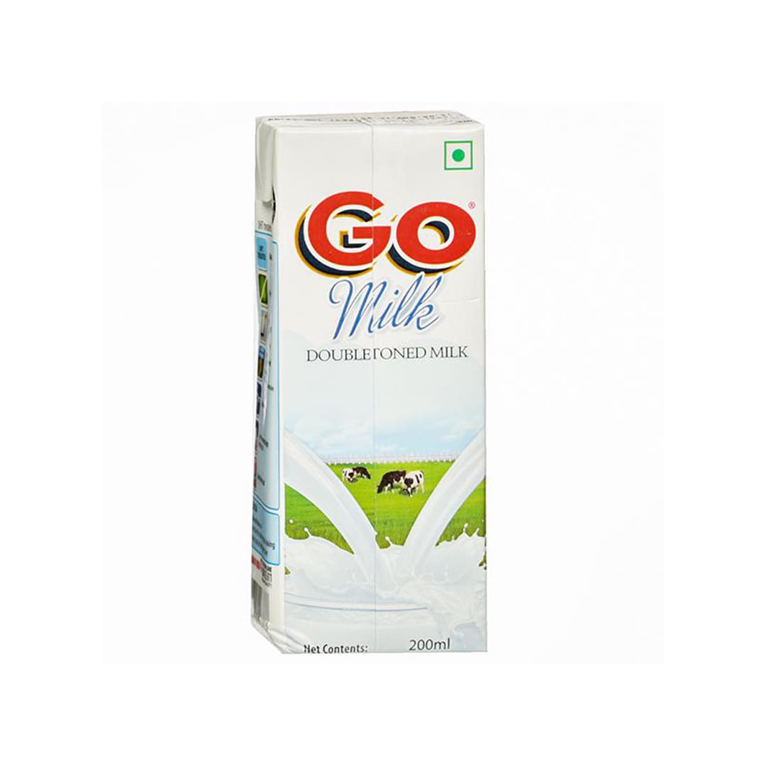 Go Milk Double Toned Milk, 180 ml