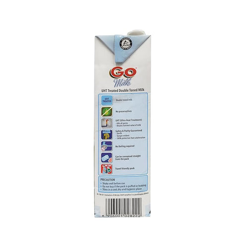 Go Milk Double Toned Milk, 180 ml