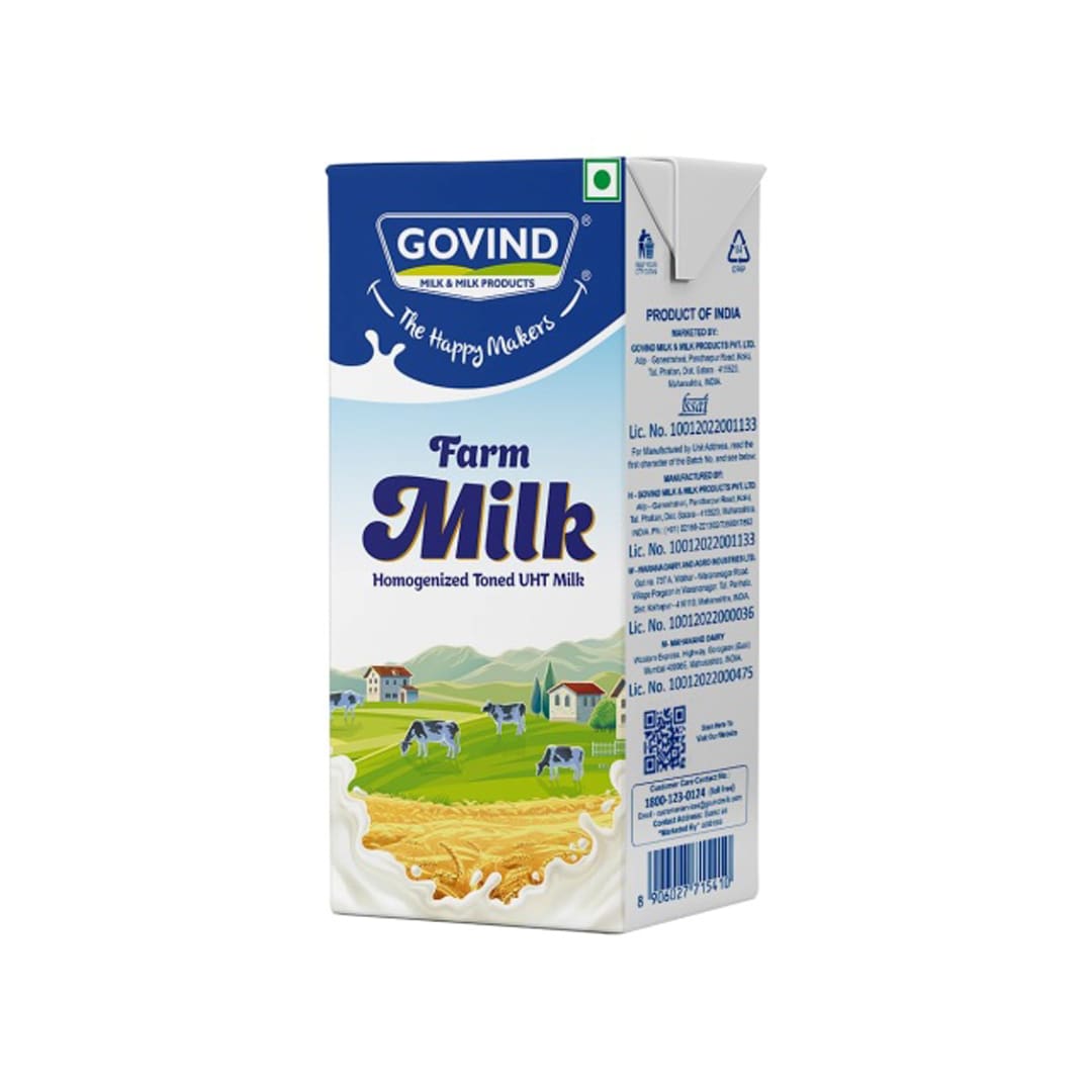 Govind UHT Toned Milk 1Ltr