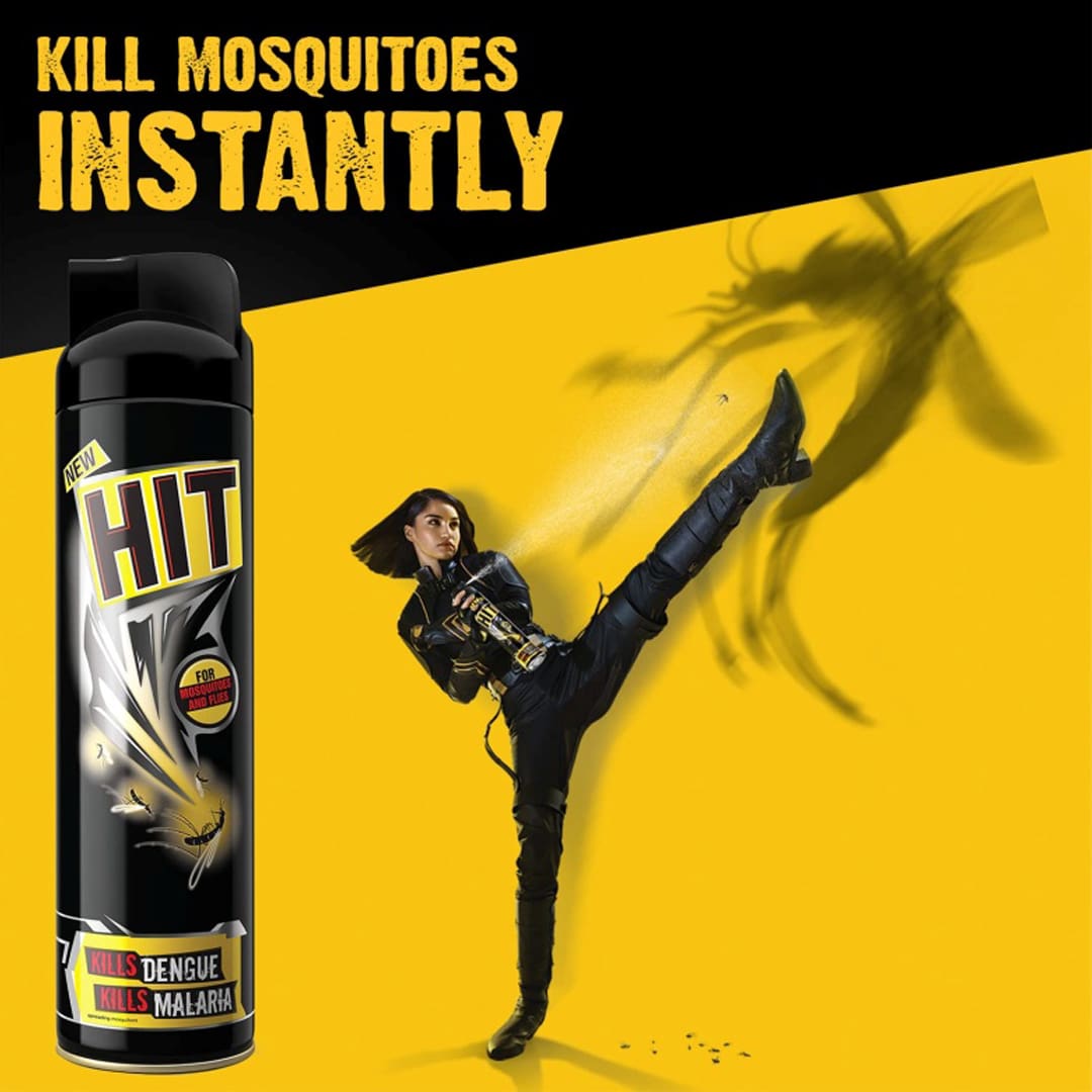 HIT Flying Insect Killer - Mosquito & Fly Killer Spray, 400ml