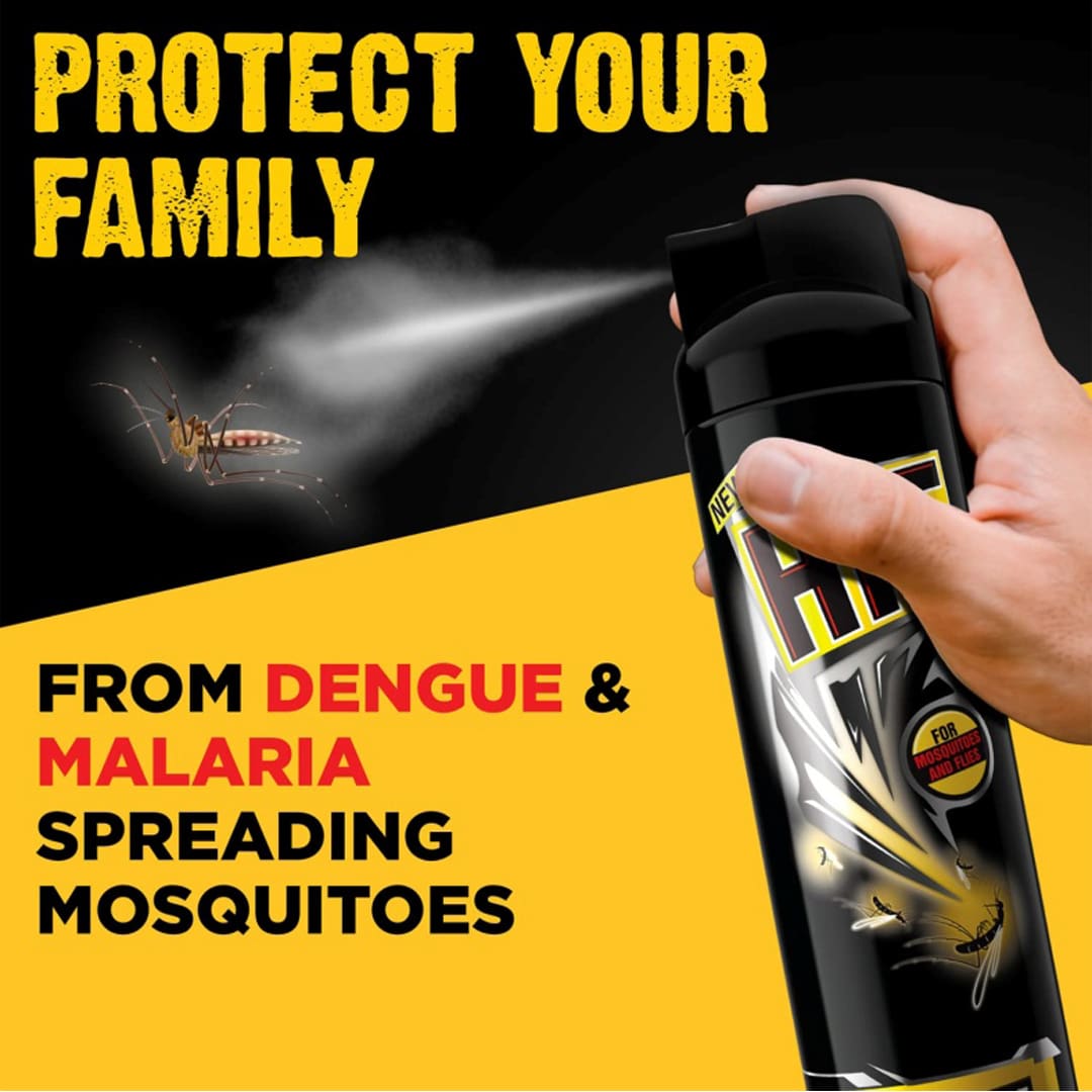 HIT Flying Insect Killer - Mosquito & Fly Killer Spray, 200ml