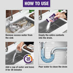 Harpic Drain Xpert Drain Cleaner Powder, Effective sink cleaner, drain blockage remover - 50g.