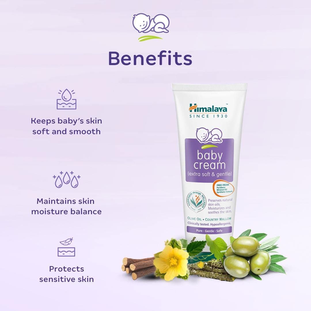 Himalaya Baby Cream, Face Moisturizer & Day Cream, For Dry Skin 200ml