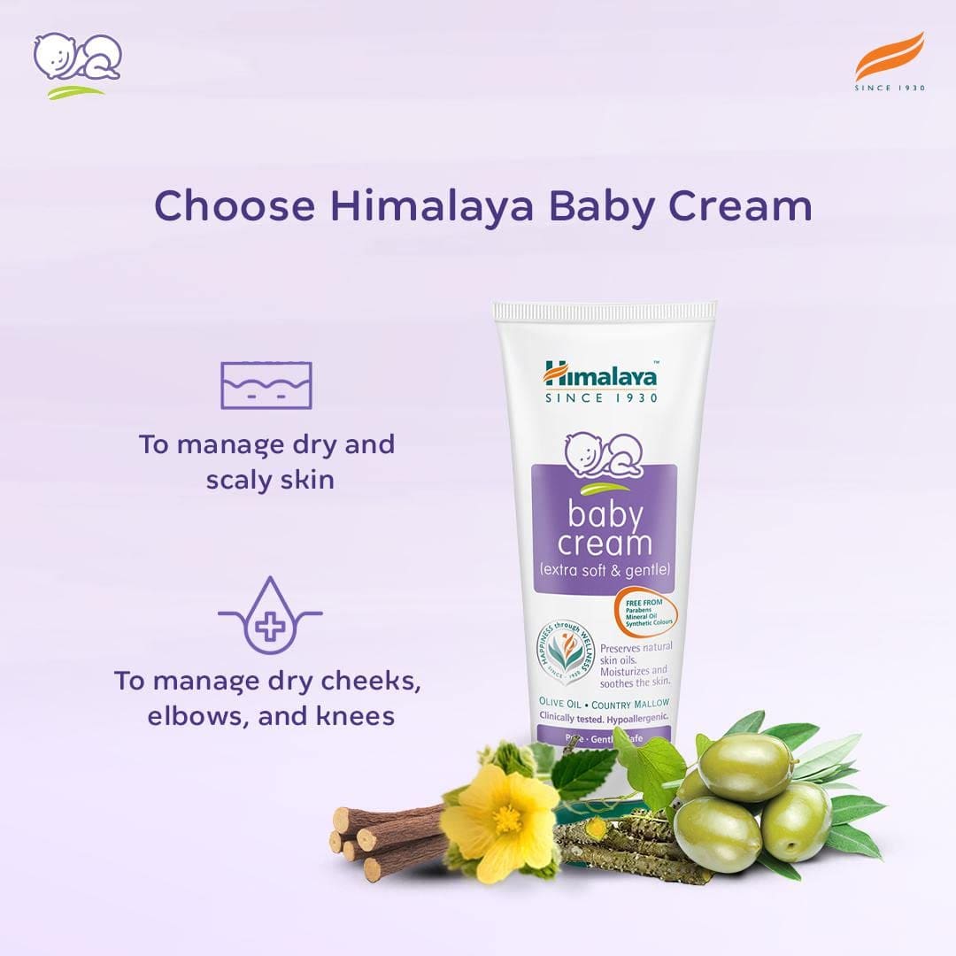 Himalaya Baby Cream, Face Moisturizer & Day Cream, For Dry Skin 50ml