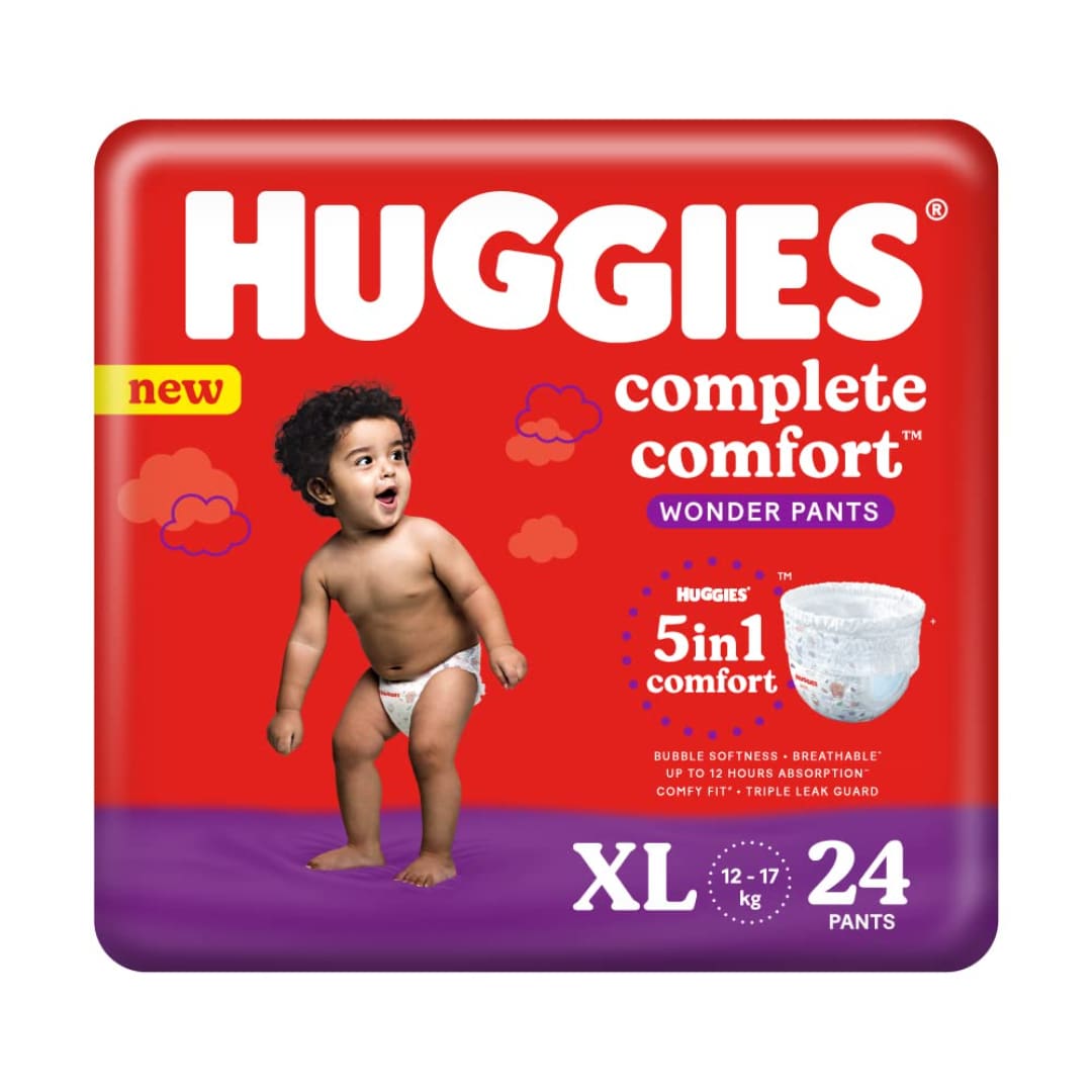 Huggies Complete Comfort Baby Dry Diaper Pants Extra Large, 24 Count