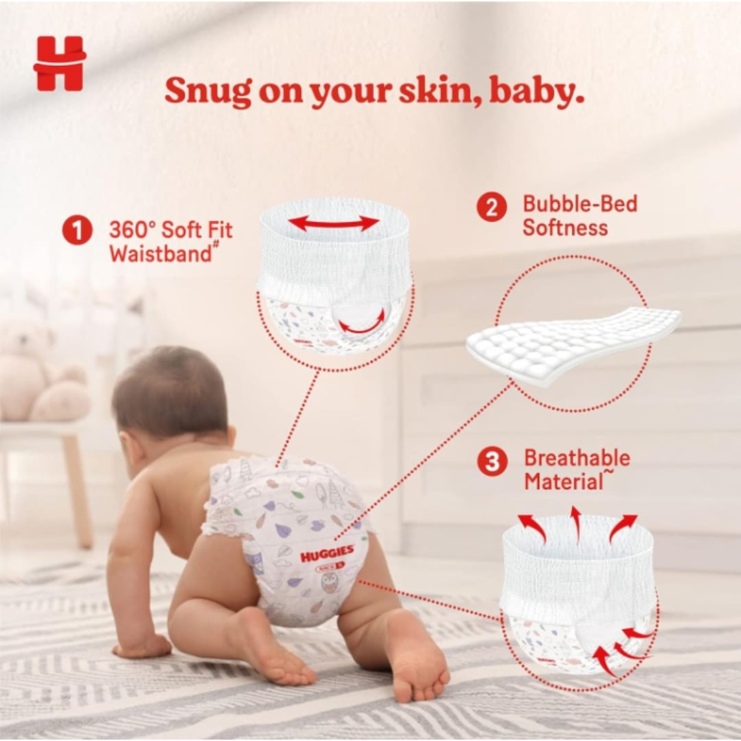 Huggies Complete Comfort Baby Dry Diaper Pants Extra Large, 24 Count