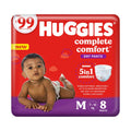 Huggies Complete Comfort Baby Dry Diaper Pants Medium, 8 Count