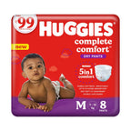 Huggies Complete Comfort Baby Dry Diaper Pants Medium, 8 Count