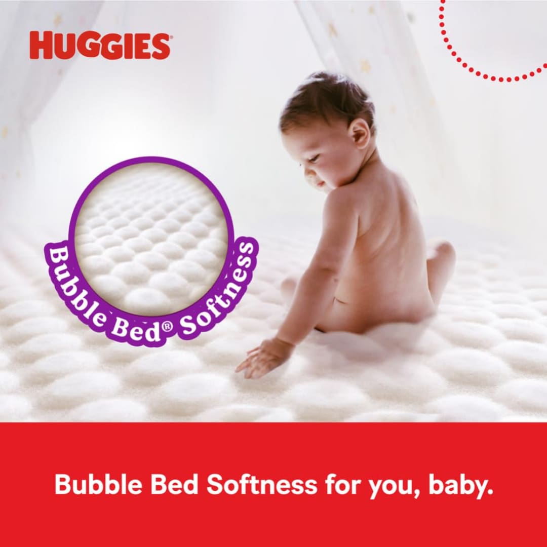 Huggies Complete Comfort Wonder Pants Medium (M) Size Baby Diaper Pants, 50 count