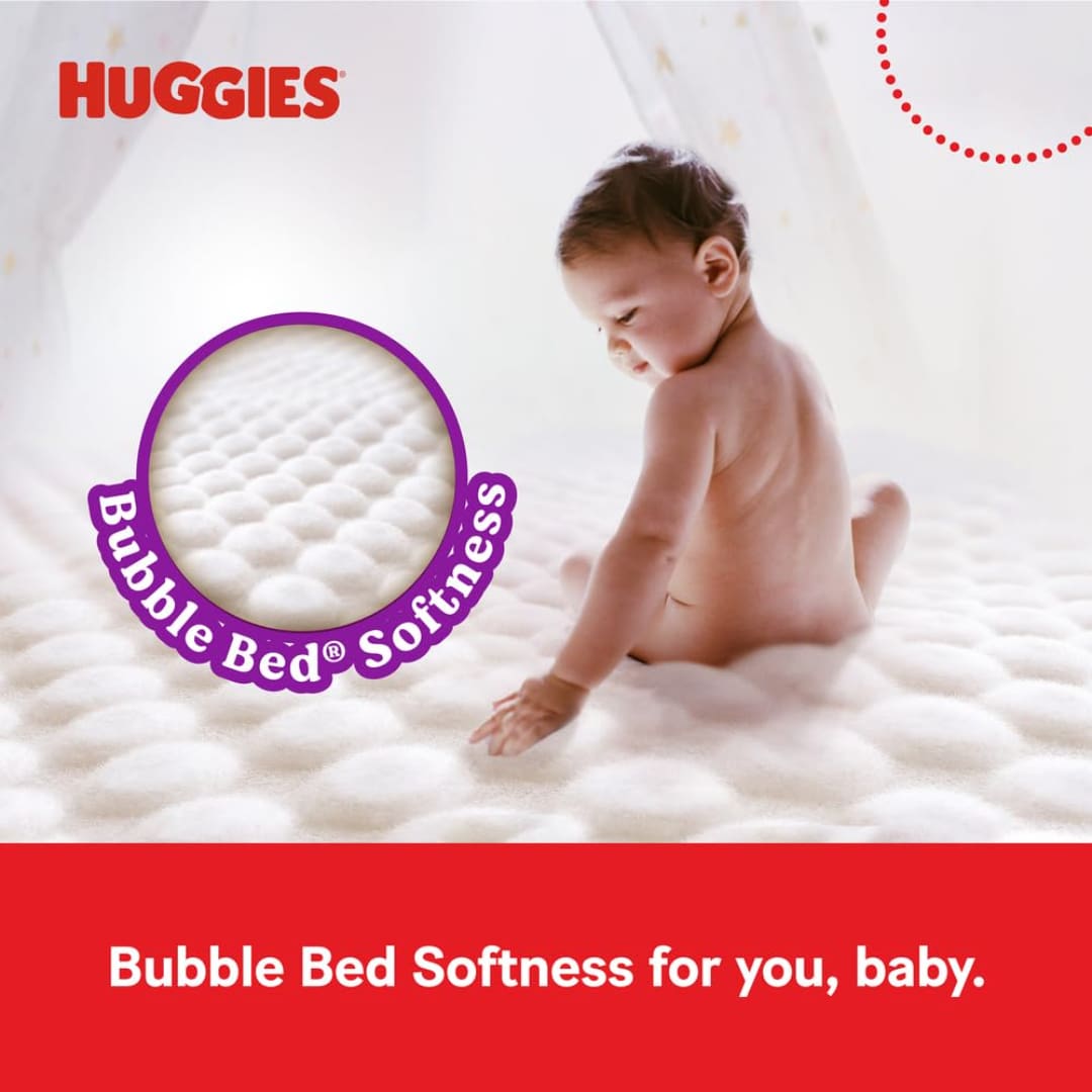 Huggies Complete Comfort Wonder Pants Medium (M) Size Baby Diaper Pants, 76 count