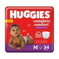 Huggies Complete Comfort Wonder Pants Medium Size Baby Diaper Pants, 34 count