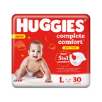 Huggies Dry Diapers Large Size - 30 Count