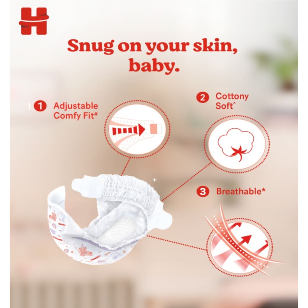 Huggies Dry Diapers Large Size - 52 Count