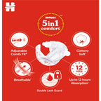 Huggies Dry Diapers Medium Size - 60 Count