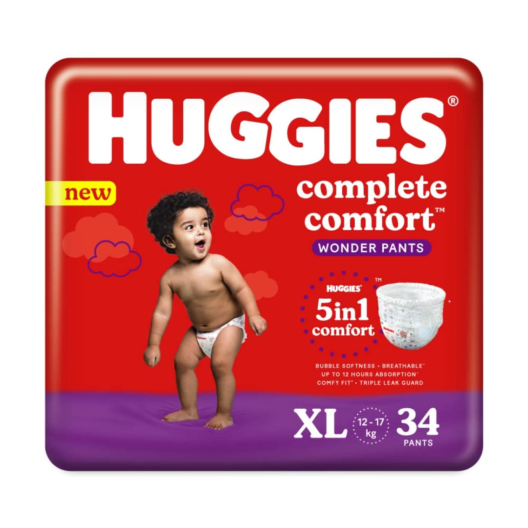 Huggies Wonder Pants, Extra Large (XL), Size Baby Diaper Pants, 34 count