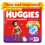 Huggies Wonder Pants, Extra Large (XL), Size Baby Diaper Pants, 56 count