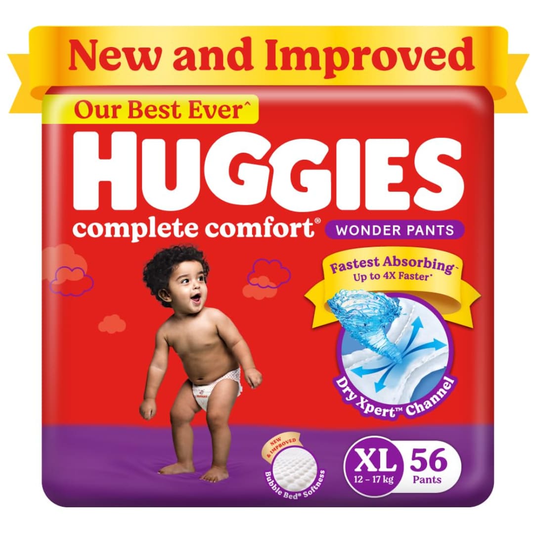 Huggies Wonder Pants, Extra Large (XL), Size Baby Diaper Pants, 56 count